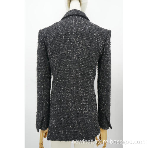 Damen Anzug Jacke Doppelbrustes Kragen abbauten